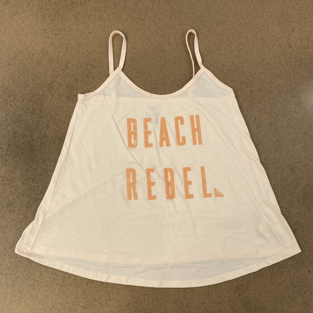 ROXY Women's Size XS Loose Pink/Peach Beach Rebel Sleeveless Flowing Tank Top